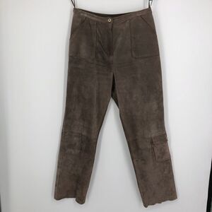 J. JILL Leather Pants Brown Size 8‎
